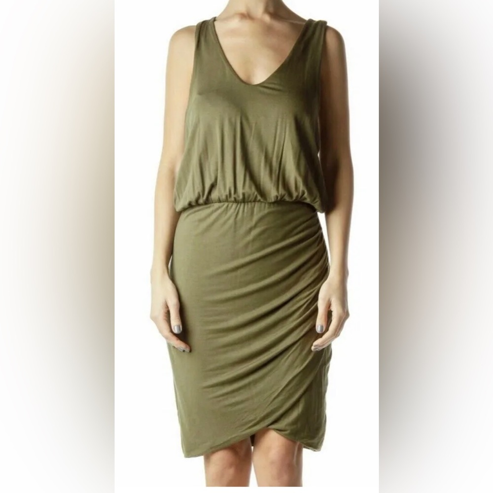 Banana Republic olive green dress